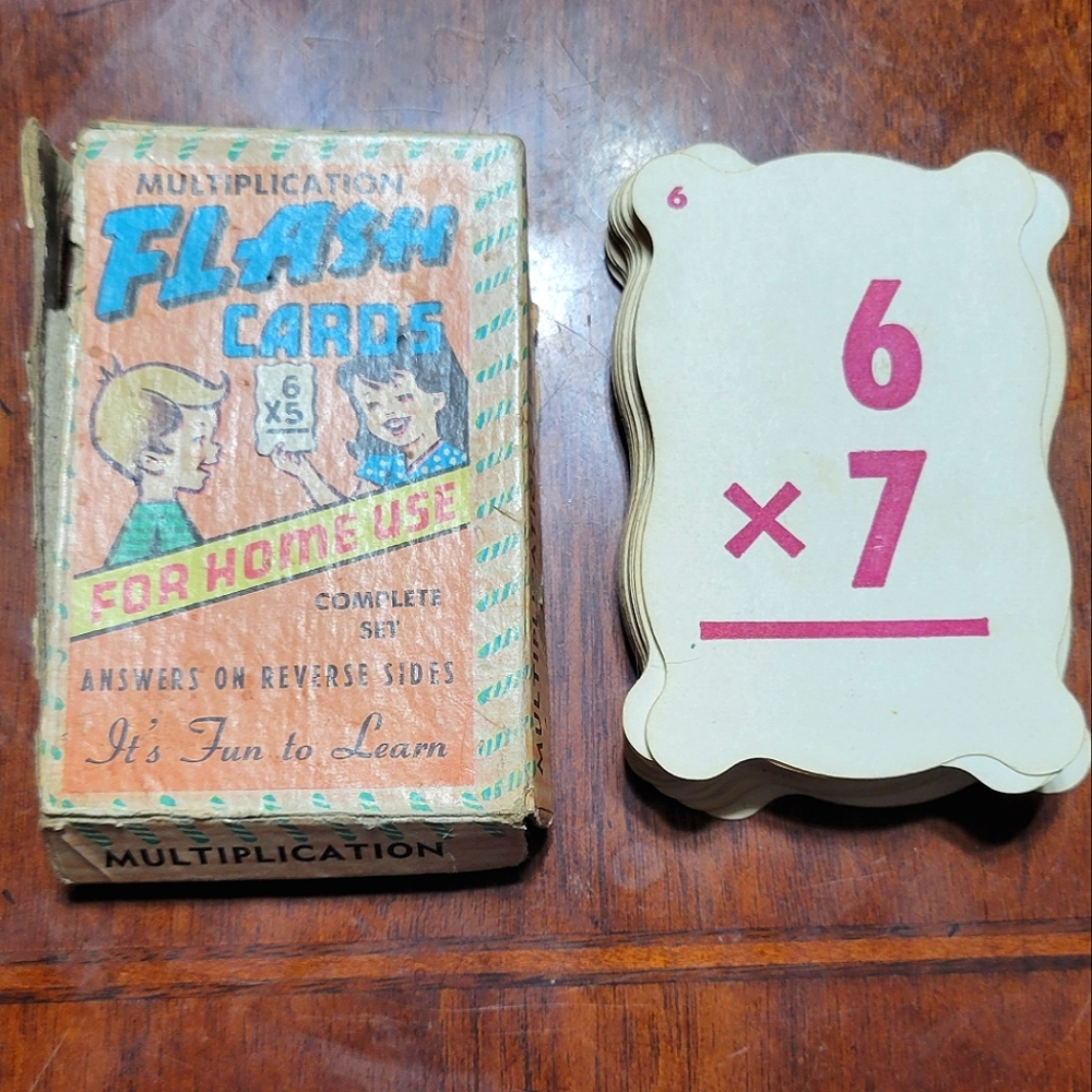Built-Rite Vintage Multiplication Flash Cards